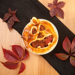 Jack-o’-Lantern Sloppy Joe Pie