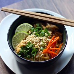 Homemade Pad Thai with Tofu