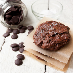 Salted Chocolate Brownie Cookies
