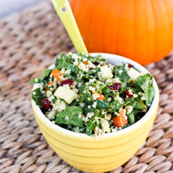 Fall Harvest Spinach Salad