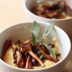 Creamy Polenta with Chanterelles