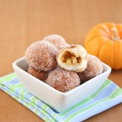 Pumpkin Cheesecake Donut Holes