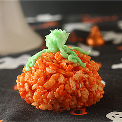 Rice Crispy Treat Pumpkins