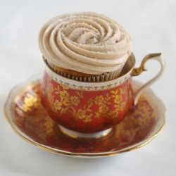 Rosy Pumpkin Cupcakes