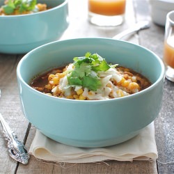 BBQ Chicken-Pizza Soup