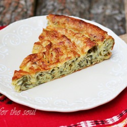 Spiral Pastry with Leek and Spinach