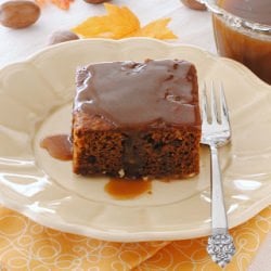 Pumpkin Gingerbread with Caramel