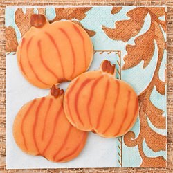 Iced Pumpkin Sugar Cookies