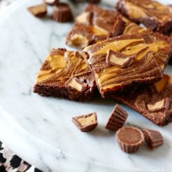 Peanut Butter Swirl Brownies