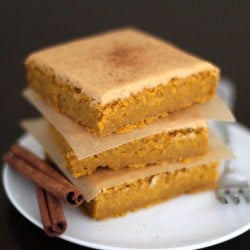 Guilt Free Pumpkin Blondies