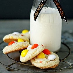 Candy Corn M&M Cake Mix Cookies