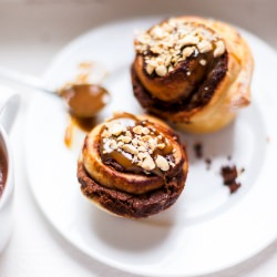 Swirled Yeasted Muffins