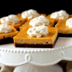 Gingersnap Pumpkin Cheesecake Bars