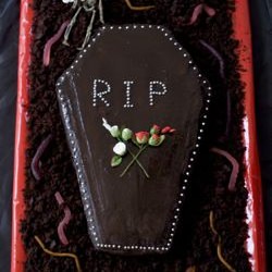 Halloween Chocolate Coffin Cake