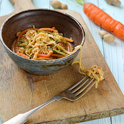 Cold, Spicy Zucchini Noodles