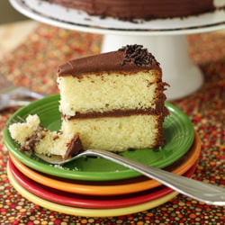 Classic Yellow Cake with Chocolate