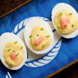 Wasabi Deviled Eggs