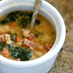 Bean, Ham and Kale Soup