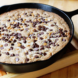Coconut Butterscotch Skillet Cookie