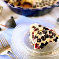 Fig-Blueberry Clafouti