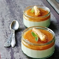 Panna Cotta with Peach Mousse
