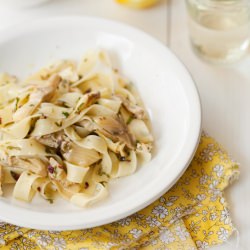 Fettuccine with Artichokes & Lemon