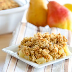 Autumn Honey Pear Crisp