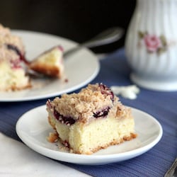 Plum Crumble Cake