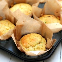 Bacon and Scallion Corn Muffins