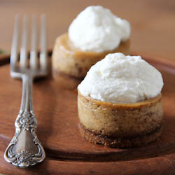 Mini Pumpkin Cheesecakes