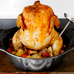 Bundt Pan Roasted Chicken & Veggies
