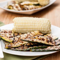 Grilled Zucchini with Sauce