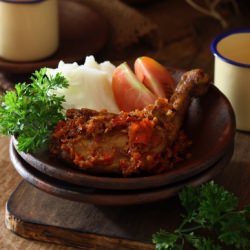 Crushed Fried Chicken with Sambal