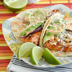 Seared Salmon Fish Tacos