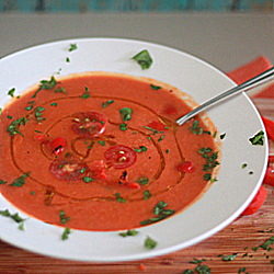 Roasted Red Pepper & Tomato Soup