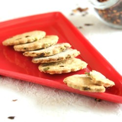 Oat Crackers with Garlic Chives