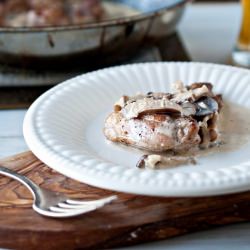 Chicken in Creamy Mushroom Sauce