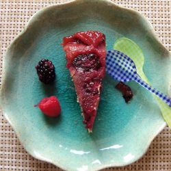 Plum-Berry Upside-Down Cake