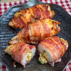 Bacon Wrapped Jalapeno Chicken