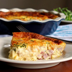 Ham, Cheese and Onion Quiche