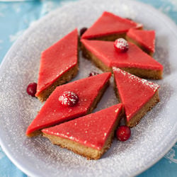 Cranberry Curd Bars