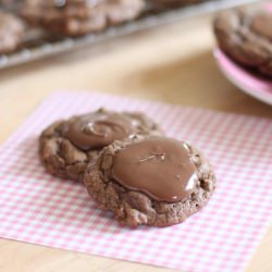 Double Chocolate Nutella Cookies