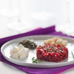 Red Beetroot Tartare With Goat’s Cheese