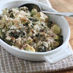 Broccoli & Cauliflower Gratin