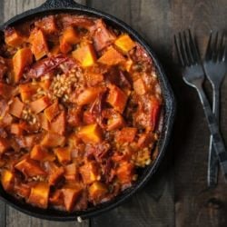 Butternut Squash and Rice Skillet
