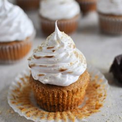 Pumpkin S’mores Cupcakes