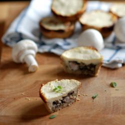 Mini Mushroom and Bacon Quiches