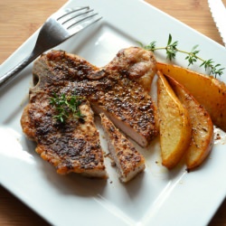Vanilla Spice Rubbed Pork Chops