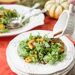 Arugula Salad with Roasted Squash