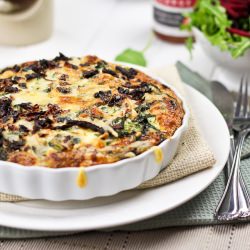 Leftover Squash and Rapini Frittata
